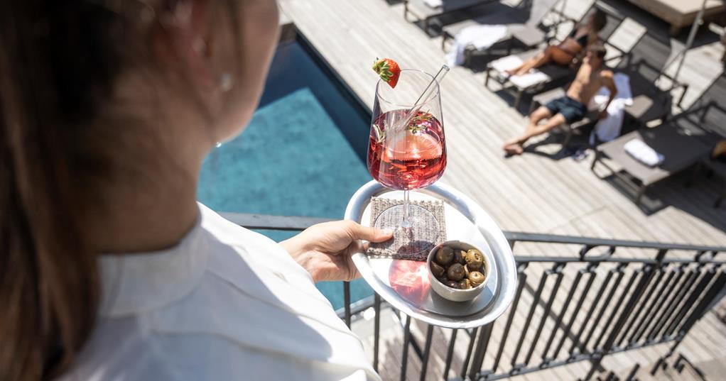 Bar service at the pool