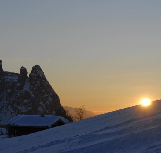 Sonnenaufgang im Winter