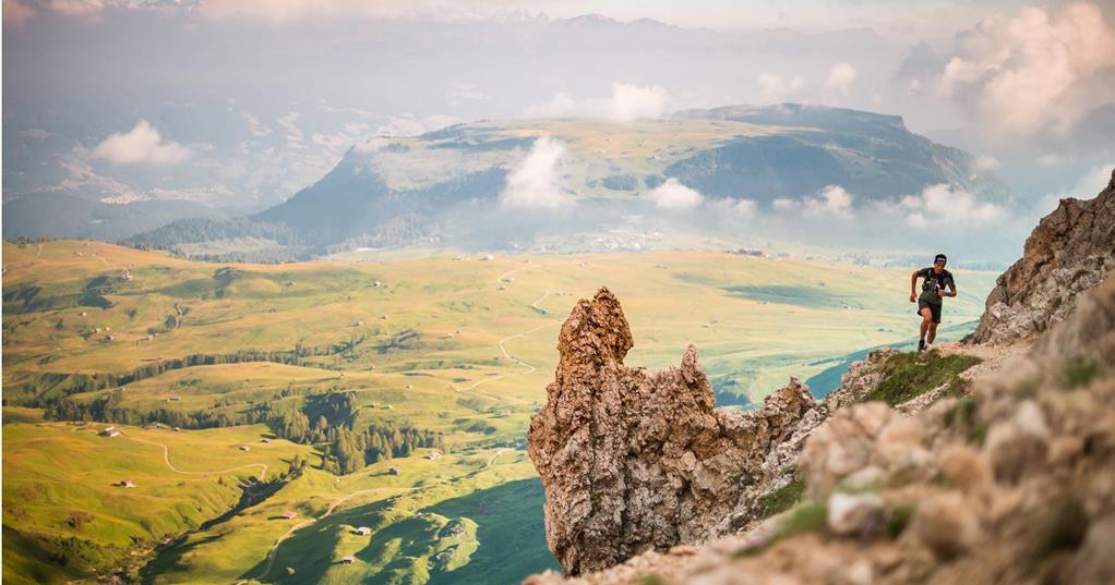 Running in the mountains