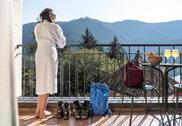 Balkon mit Blick auf die Berge Studio Paradies