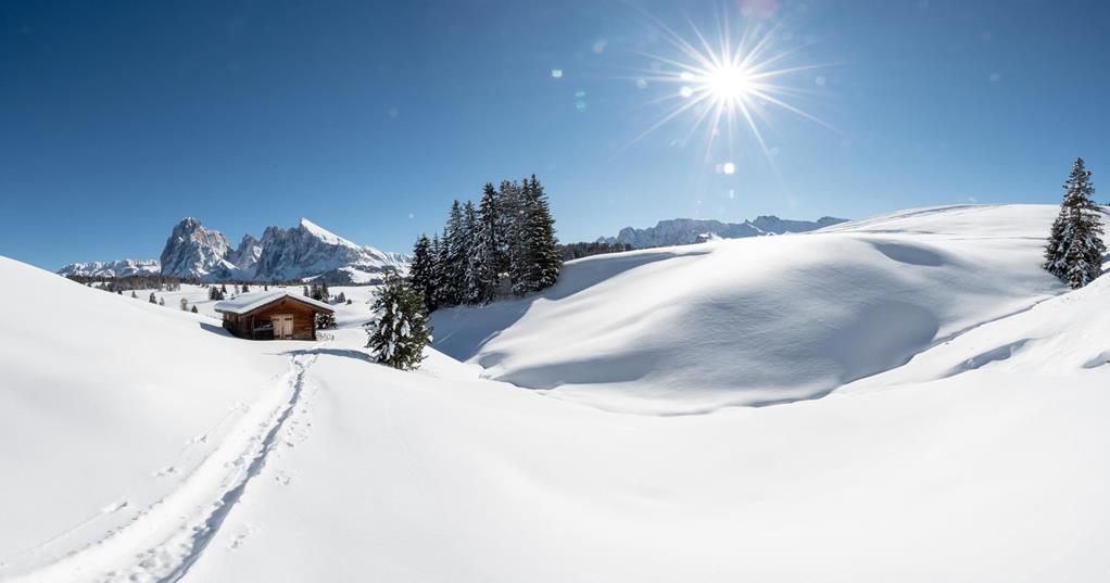 Inverno sull'Alpe di Siusi