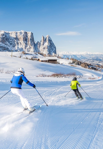 Sciare sull'Alpe di Siusi