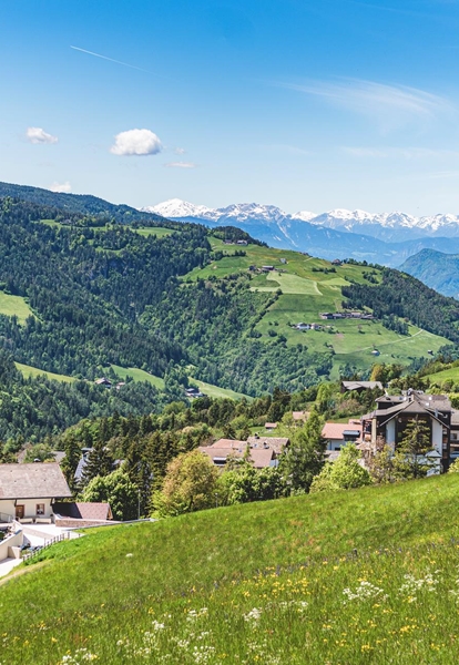 Blick auf Tiers am Rosengarten