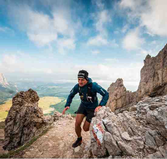 Corsa in montagna